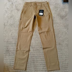 NEW men’s bylt everyday pants tan khaki size 30 x 30, slim fit tapered leg